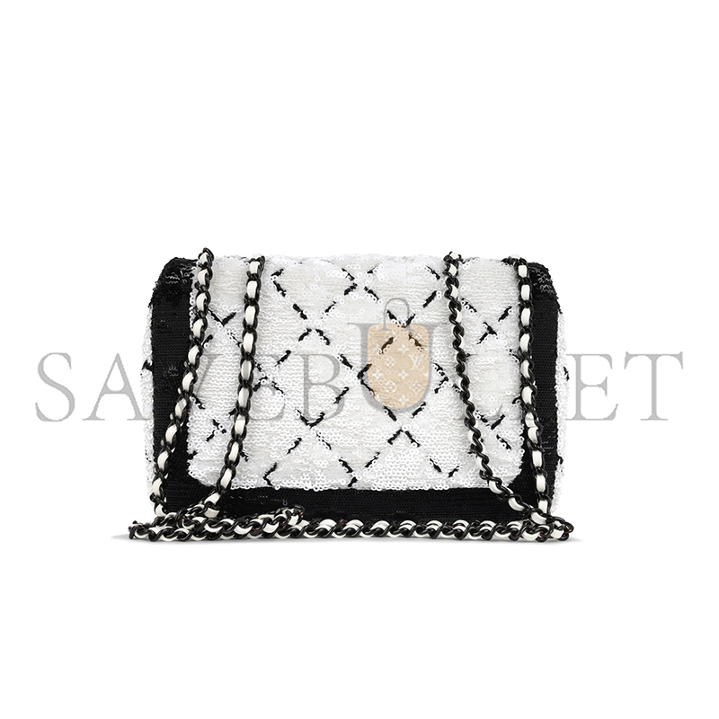 CHANEL CLASSIC FLAP BAG SEQUINS AS4561 (21*14*8cm)